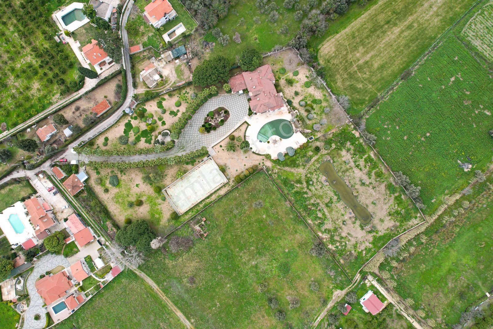 Urla İskele Ağaçlı Yolda 14 Dönüm Arsa İçerisinde Satılık Villa - Görsel 11