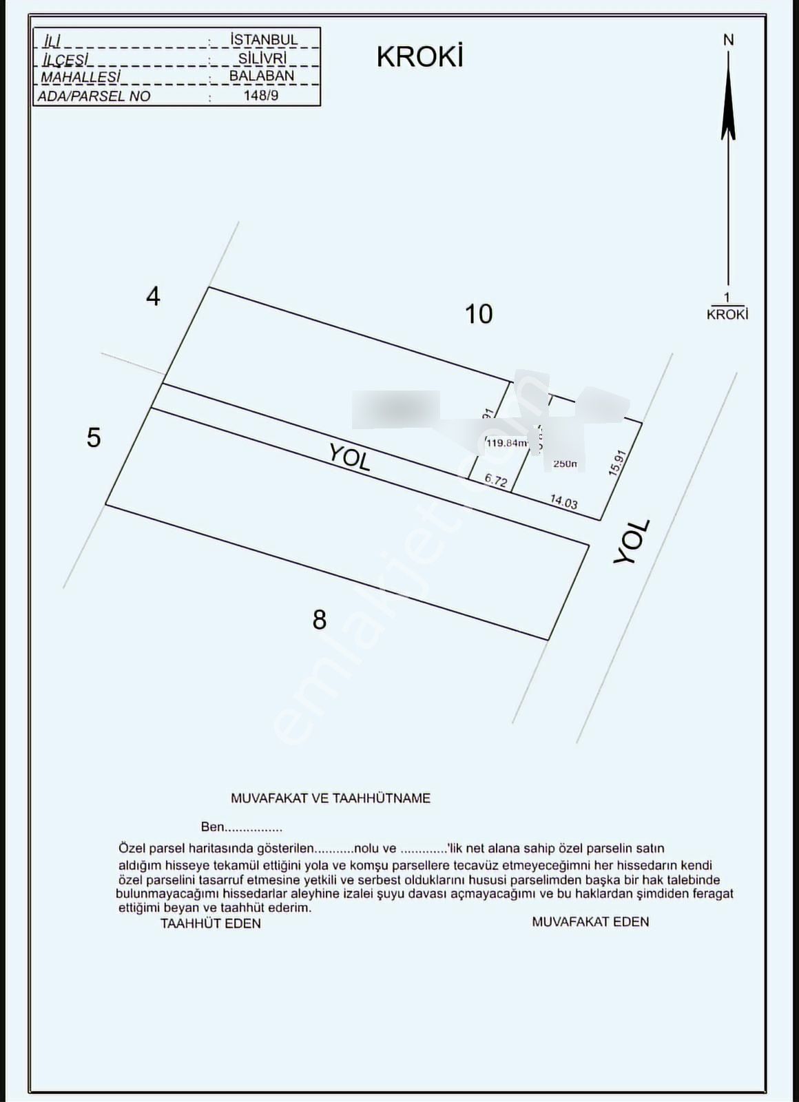 Silivri Balabanda 119 M² Arsadan Hisseli Yatırımlık Yer - Görsel 6
