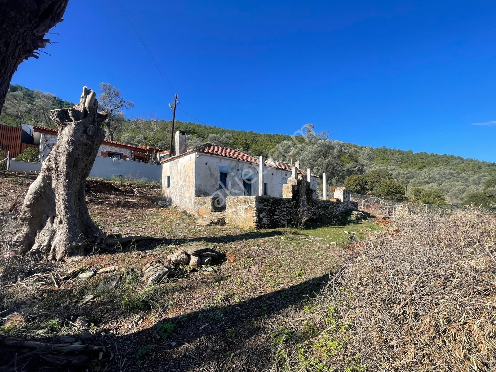 Bodrum Kızılağaç İçinde Kargir Ev Ve Avlusu Mevcut 786 M2 Arsa - Görsel 2