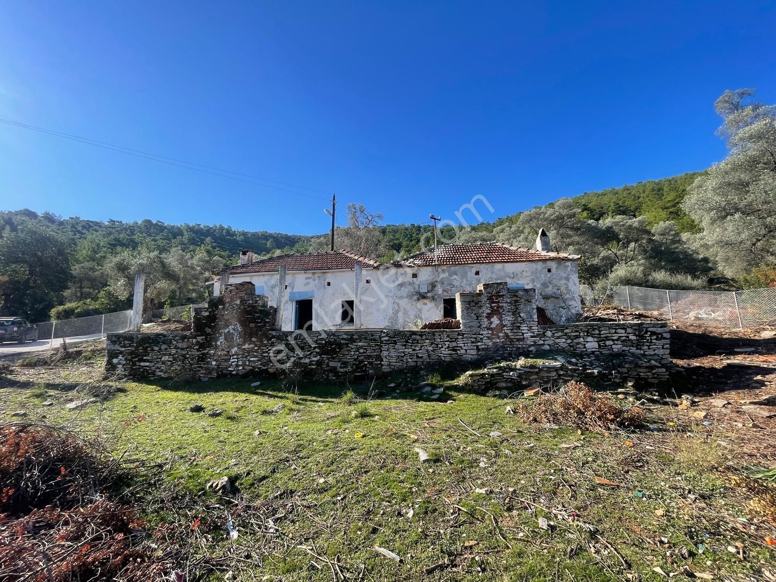 Bodrum Kızılağaç İçinde Kargir Ev Ve Avlusu Mevcut 786 M2 Arsa - Görsel 4