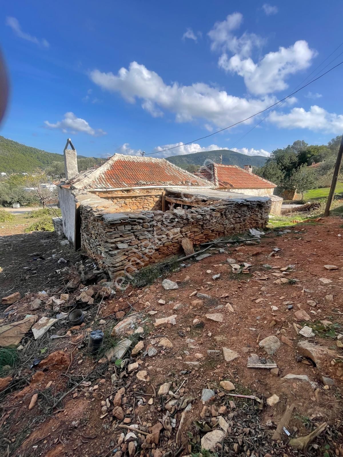 Bodrum Kızılağaç İçinde Kargir Ev Ve Avlusu Mevcut 786 M2 Arsa - Görsel 7