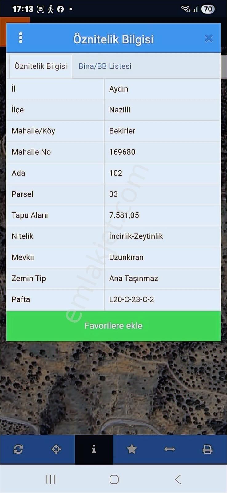Aydın Nazilli Bekirler Köyünde Satılık Zeytin Ve İncir Bahçesi - Görsel 2