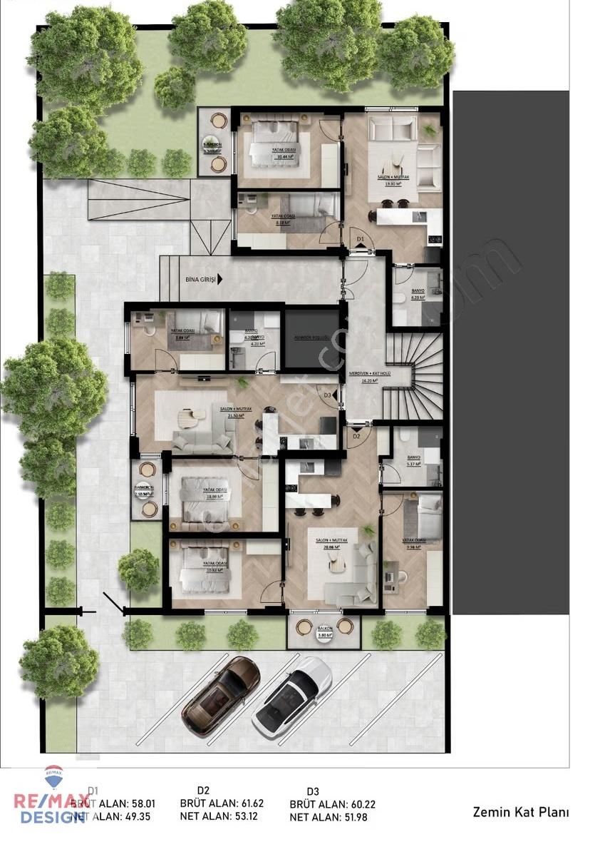 Mithatpaşa Mah. Satılık 2+1 Daireler Remax İlkay