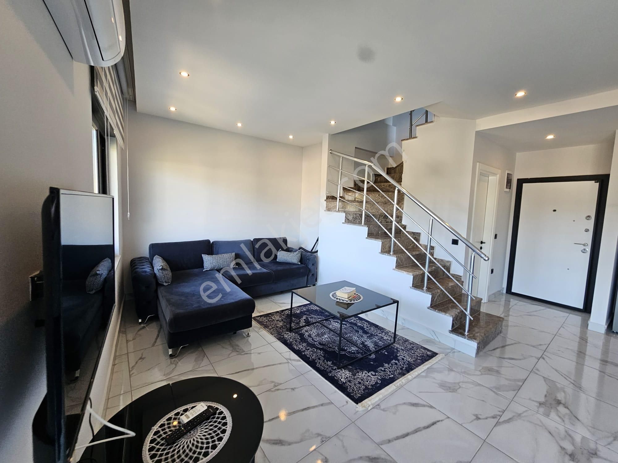 Alanya Oba Satılık 2+1 Eşyalı Dubleks Daire Site İçerisinde - Görsel 19
