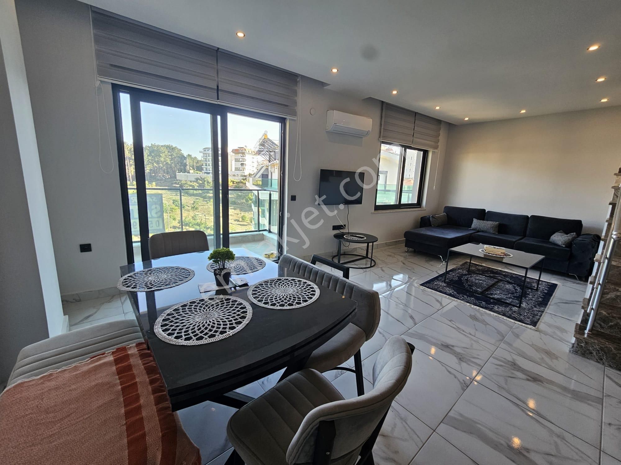 Alanya Oba Satılık 2+1 Eşyalı Dubleks Daire Site İçerisinde - Görsel 18