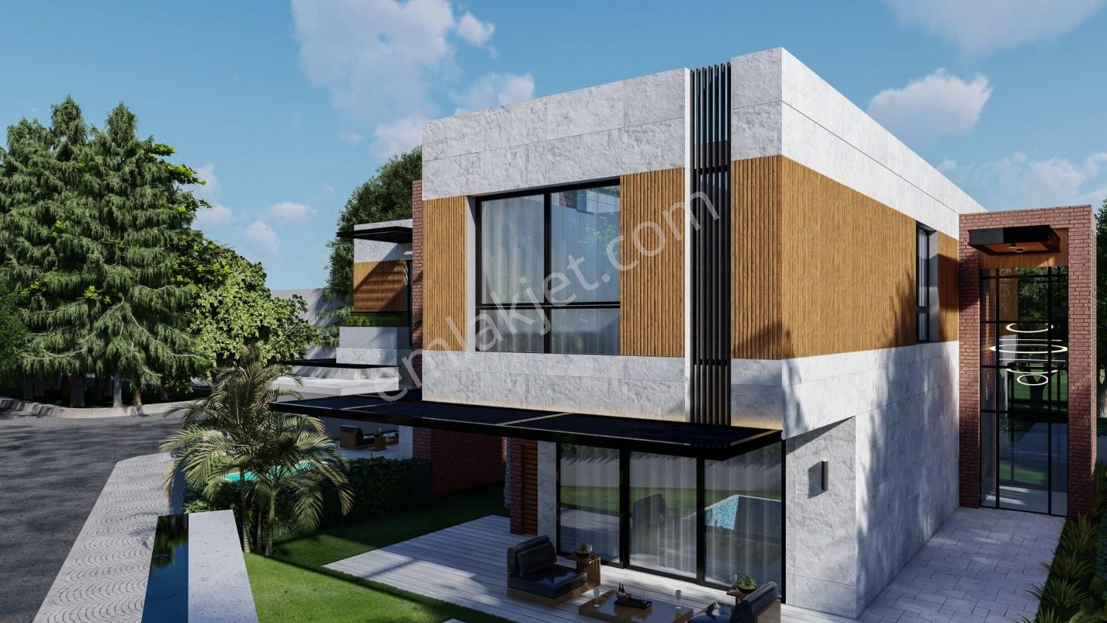 Denizli Hallaçlar Da 4+1 250 M2 Önü Yeşil Alan Park Cepheli Havuzlu Natamam Satılık Villa - Görsel 3