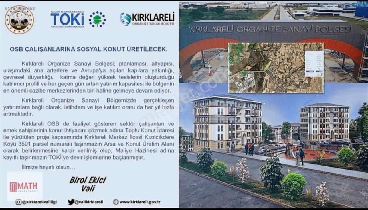 Kırklareli Merkez Yündalan Köyünde Sanayi Karşısı 5194 M2 Tarla - Görsel 4