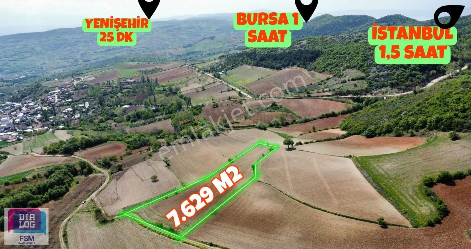 Bursa Yenişehir Kızılköy'de - Yola Cephe 7.629 Çiftlik Arazisi - Görsel 5