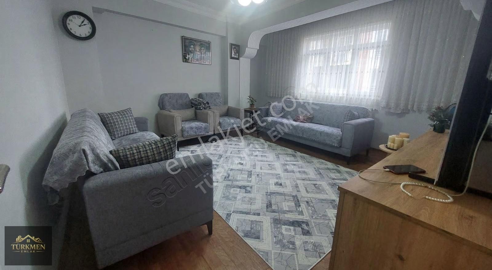 Türkmen Emlak'tan Satılık 3+1 Balkonlu Asansörlü 1 Kat Daire