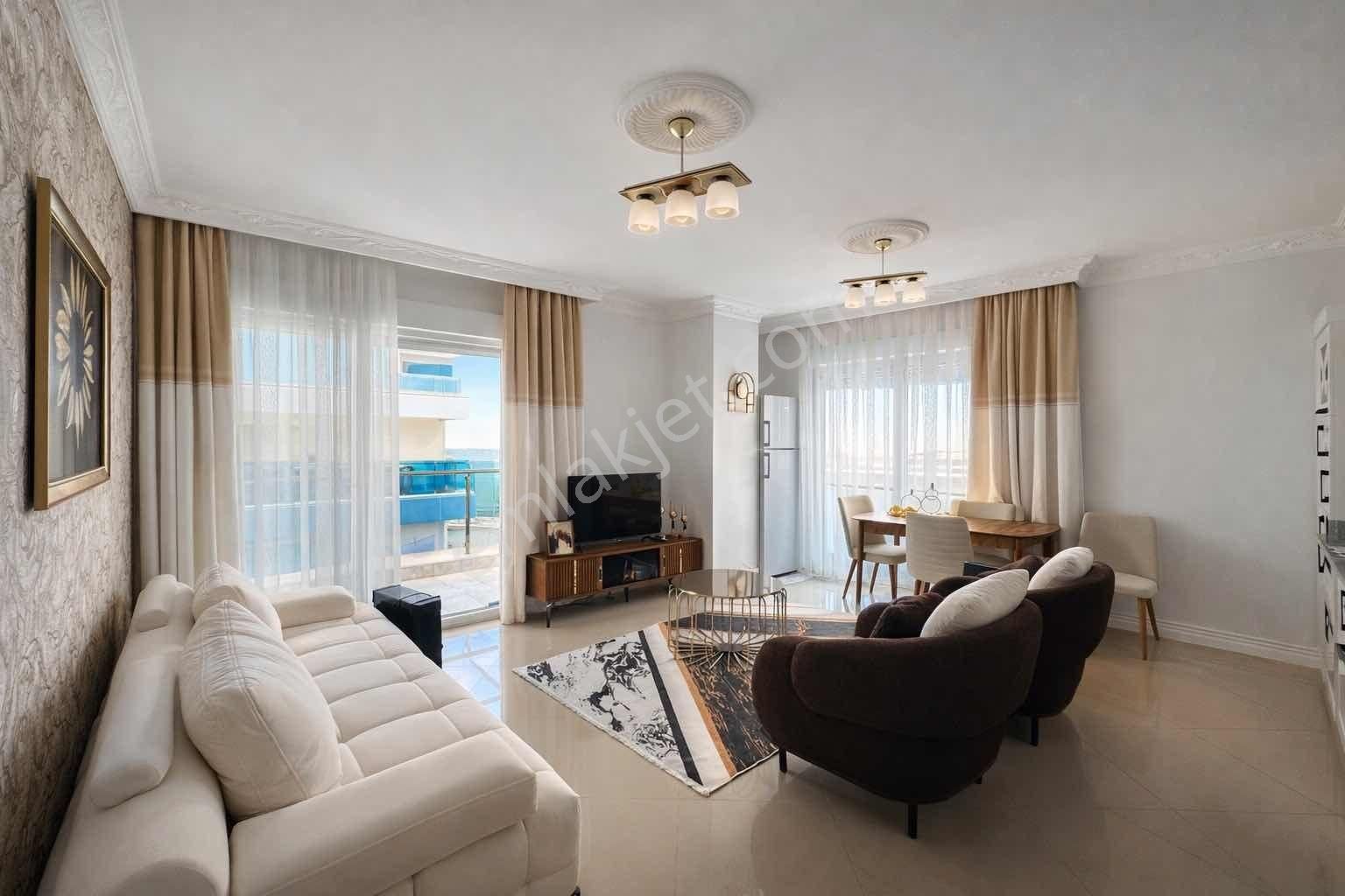 Mahmutlar Avm'nin Yanında 1+1 Lüx Eşyalı Kiralık Daire - Görsel 12