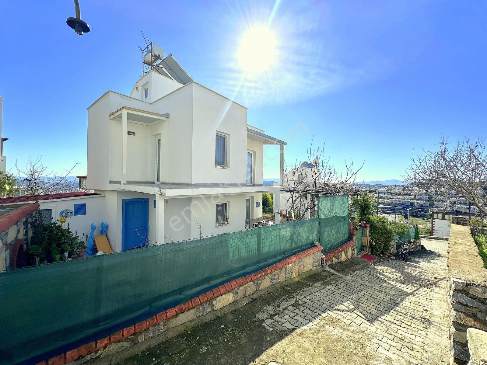 Bodrum Kumsal Plajlı Sitede Düzayak Köşe Bahçeli Müstakil Ev - Görsel 19