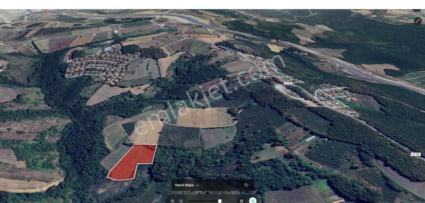 İzmit Sapakpınar'da Kuzey Marmara Otoyolu 1km Mesafede 10.451m²