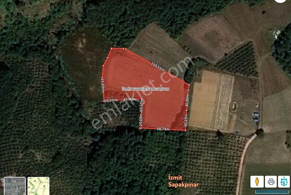 İzmit Sapakpınar'da Kuzey Marmara Otoyolu 1km Mesafede 10.451m² - Görsel 5