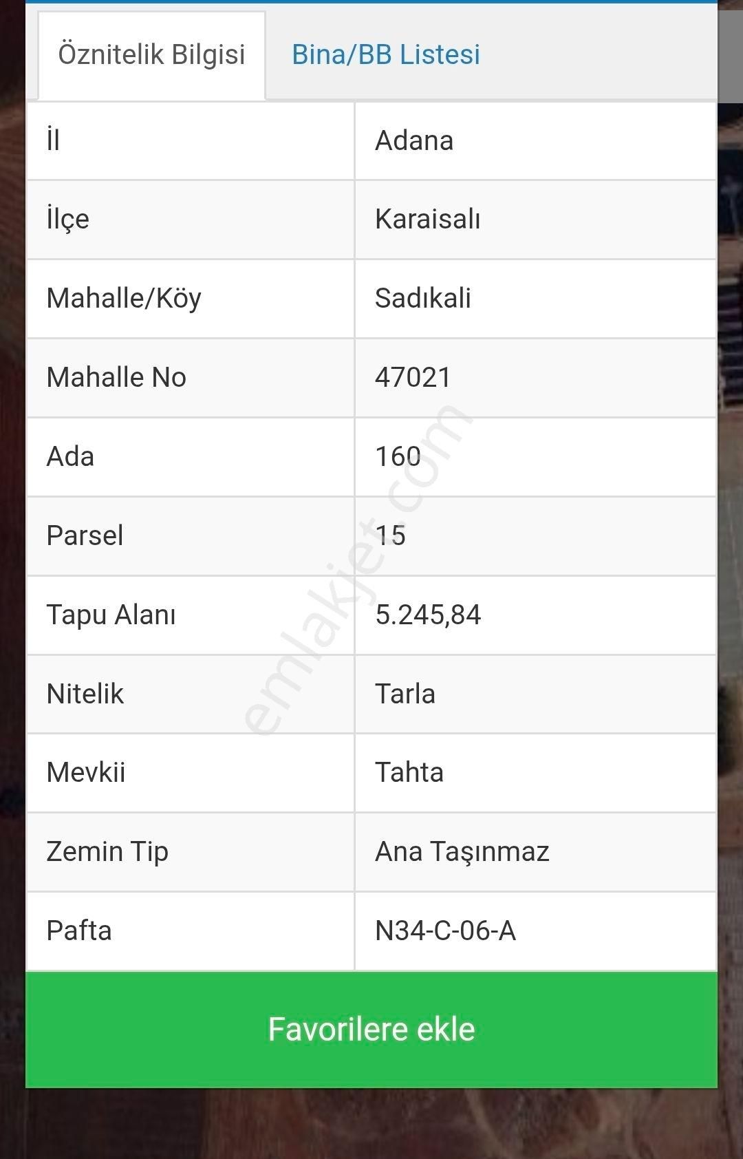 Karaisalı Sadıkali De Satılık Tek Tapu Tarla - Görsel 2