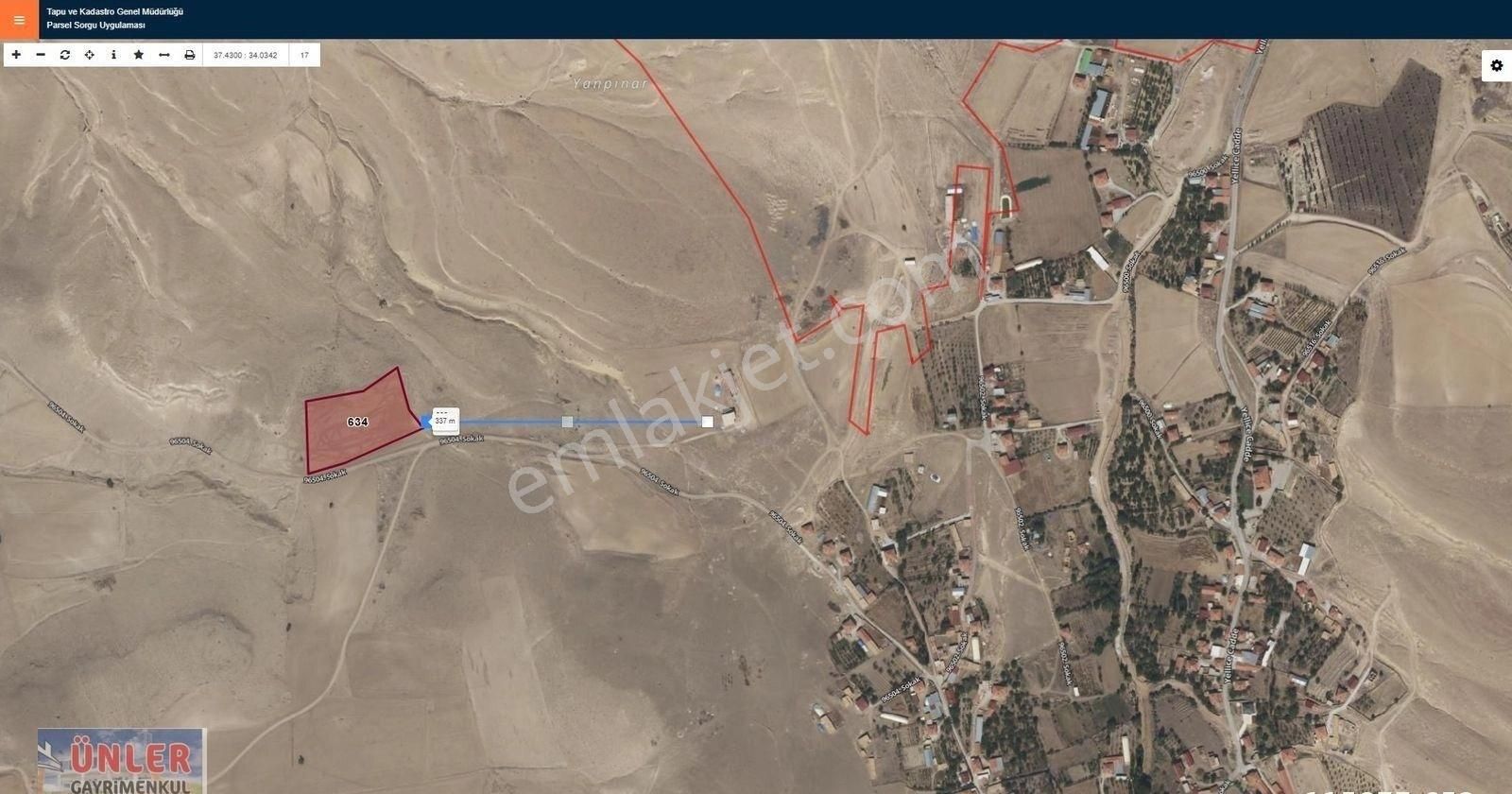 Tokiye 3 Km Mesafede Asfalta Sıfır Tek Tapulu 8900 Metrekare Tarla Yatırımlık - Görsel 2