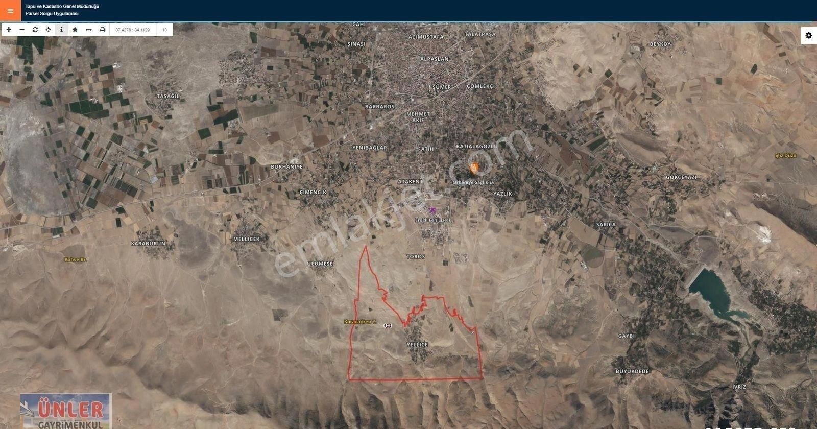 Tokiye 3 Km Mesafede Asfalta Sıfır Tek Tapulu 8900 Metrekare Tarla Yatırımlık - Görsel 11