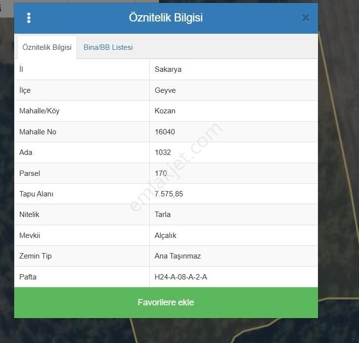 Geyve Kozan'da Full Göl Manzaralı 7600m2 Satılık Tarla - Görsel 2