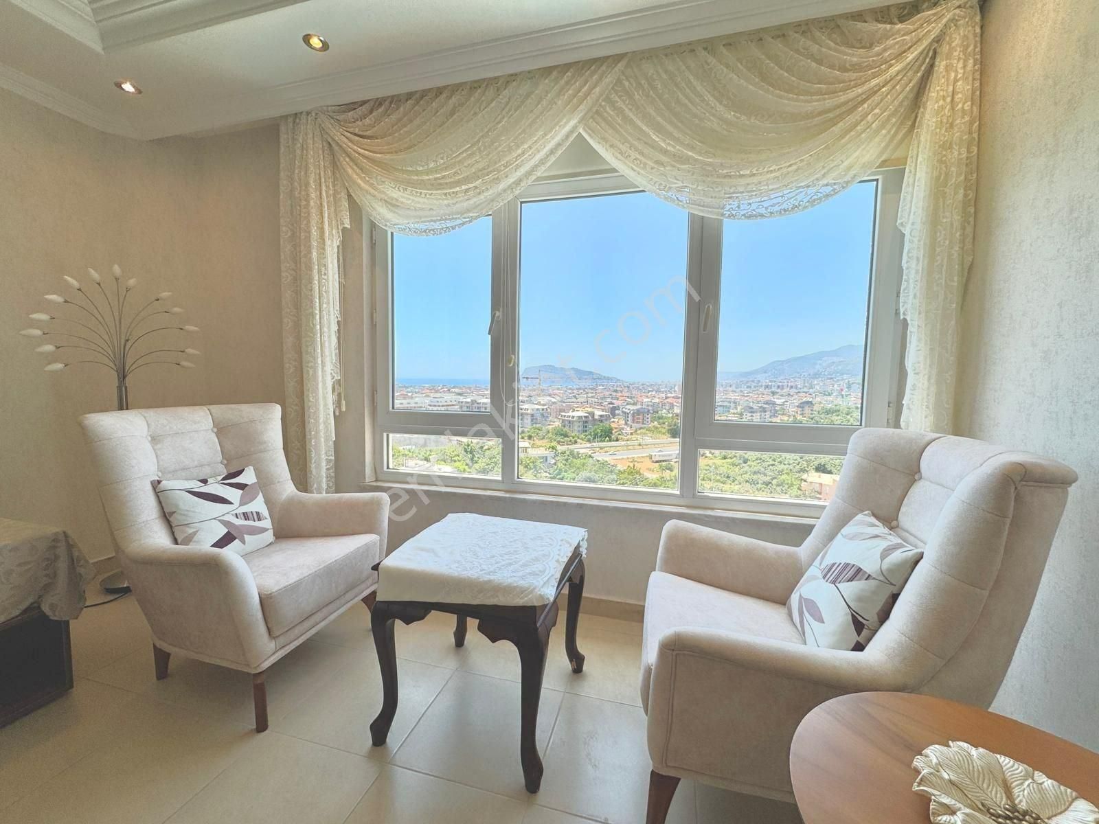 Alanya Oba 3+1 Full Eşyalı Deniz Ve Kale Manzaralı Satılık Daire - Görsel 3