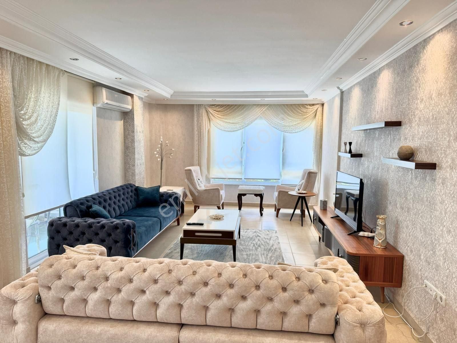 Alanya Oba 3+1 Full Eşyalı Deniz Ve Kale Manzaralı Satılık Daire - Görsel 2