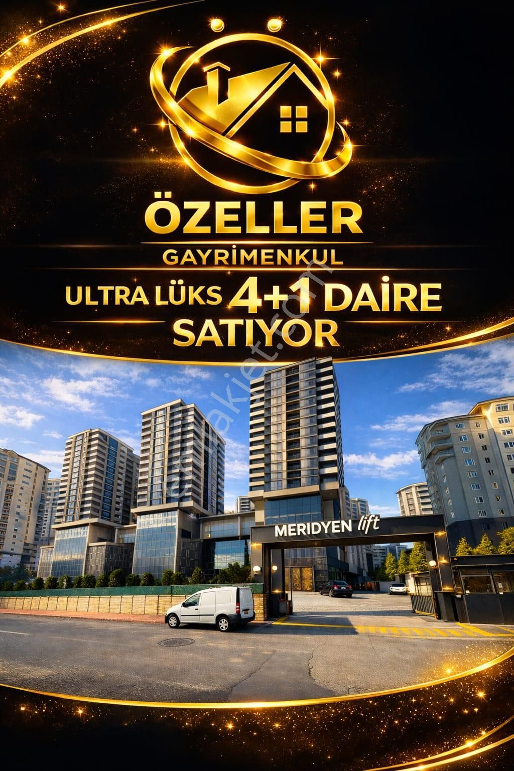 Özeller Gayrimenkulden Meridyen Rift Sitesinde Ultra Lüks 4+1 Daire