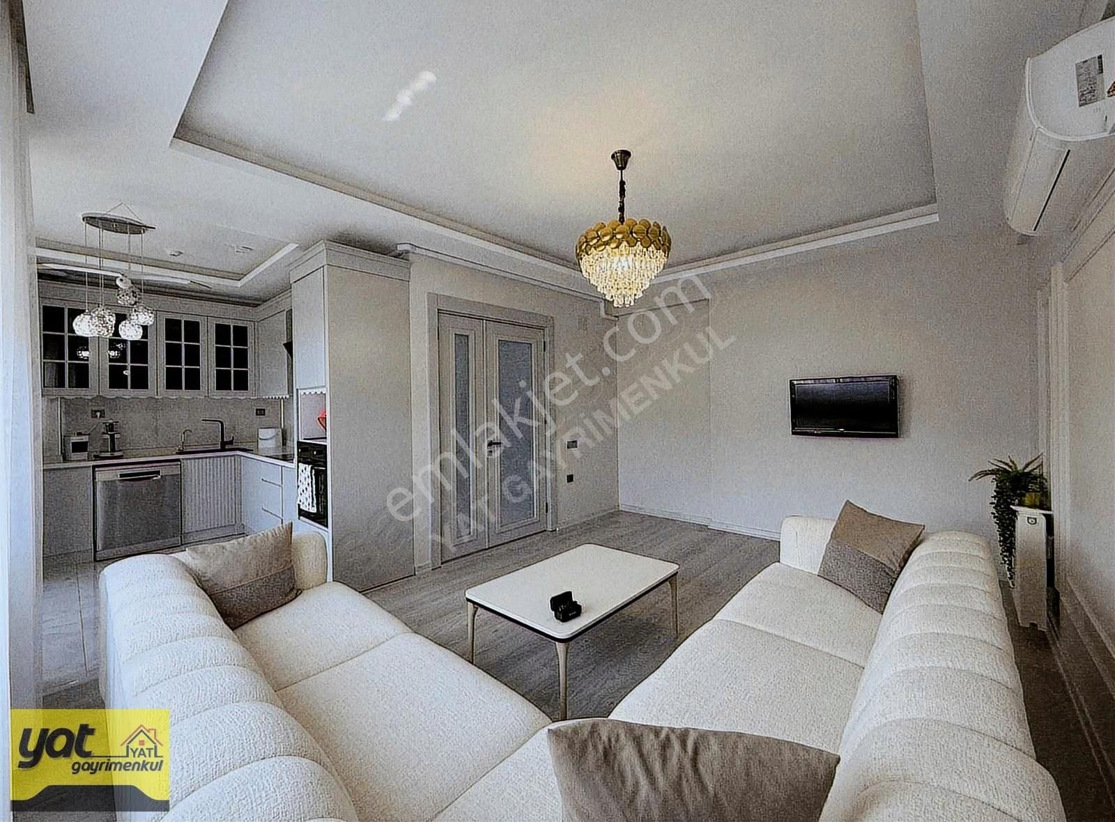 Havuzlu Deniz Manzaralı Lüx Eşyali Site İçi 2 +1 Ayri Balkonlu - Görsel 5