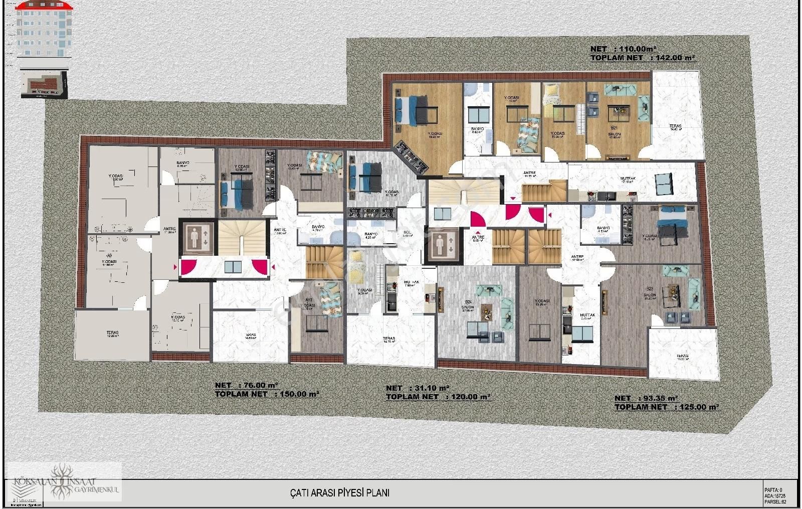Köksalan İnşaat Küçükyalı Sahile Yakın Deniz Manz Geniş Dubleks - Görsel 3