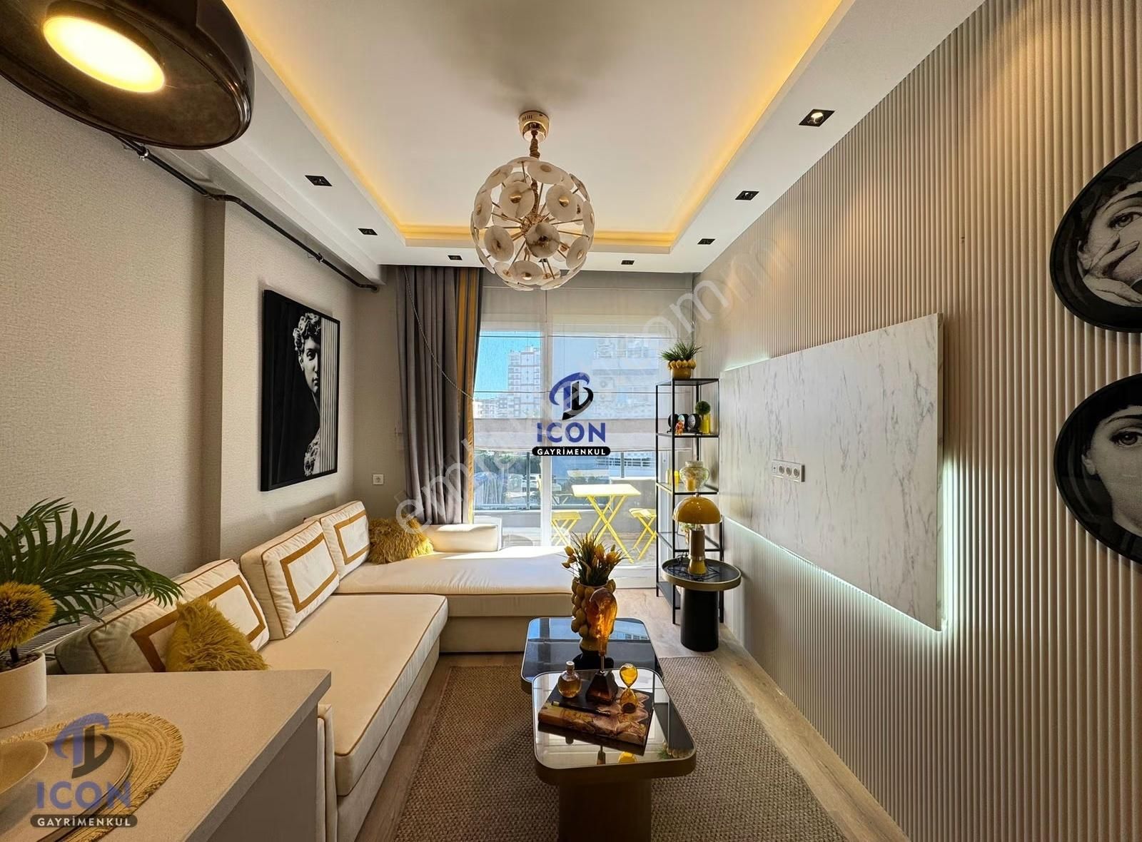 Icon'dan Akdeniz Mah'de Marka Projede Geniş Balkonlu Lüks 1+1 - Görsel 3