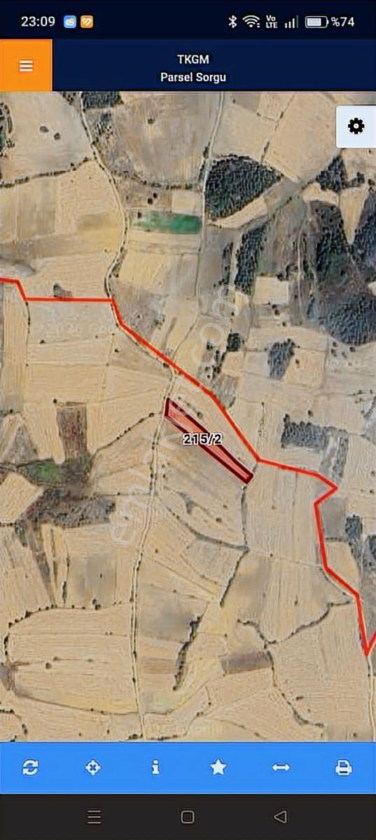 Kütahya Gediz Cebrail-fatih Mah. 3.929 M² Tek Tapu Satılık Tarla