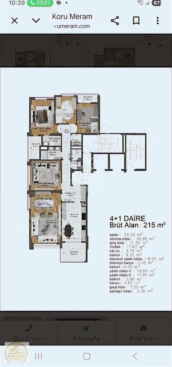 Koru Meram Konutlarında Satılık 4+1 Ultra Lüx Daire - Görsel 8