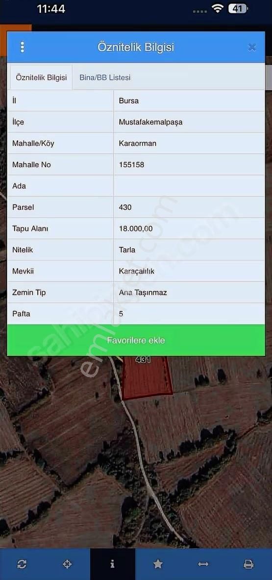 Asya Gayrimenkulden Kemalpaşa Karaorman Da Yola Cephe Tarla - Görsel 3