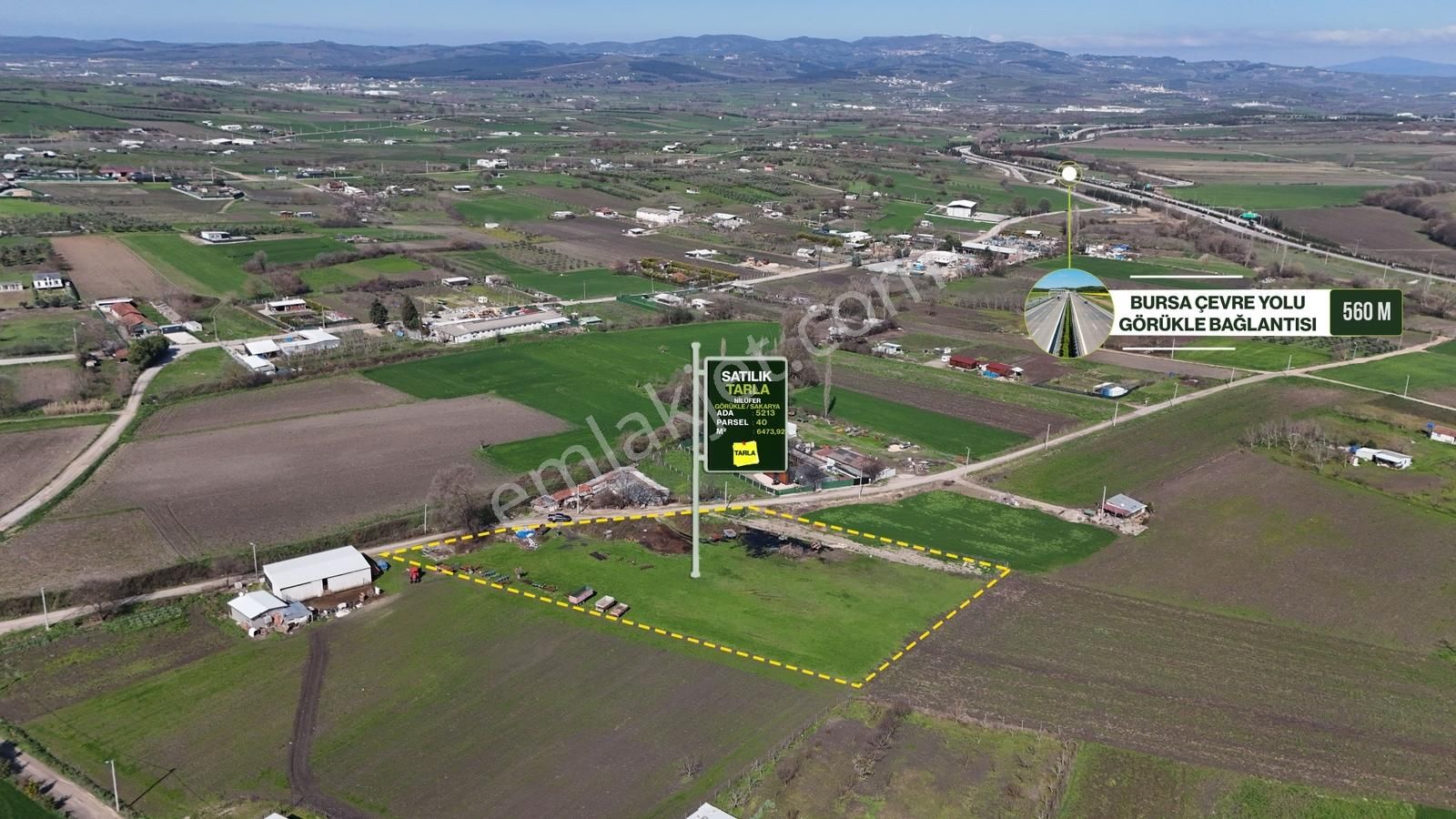 Expert'ten Görükle'de Satılık 1.618 M² Tarla - Görsel 9