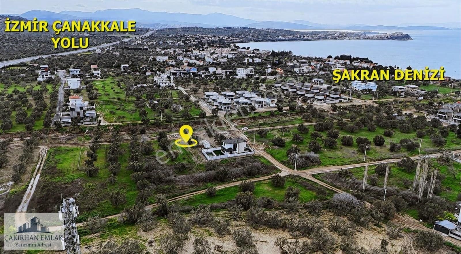 Şakran İncirlik Mevki Satılık Deniz Manzaralı İmarlı Arsa