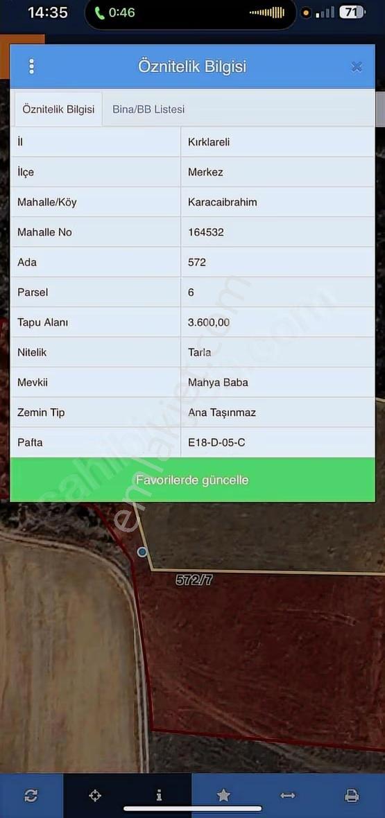 Güneş Emlaktan Karacaibrahim Tapulu 3600 M2 Arsa Değerinde Tarla - Görsel 7