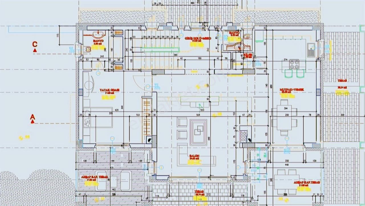 Yalıkavakta Marina Manzaralı Natamam Müstakil Villa | Tekce - Görsel 26