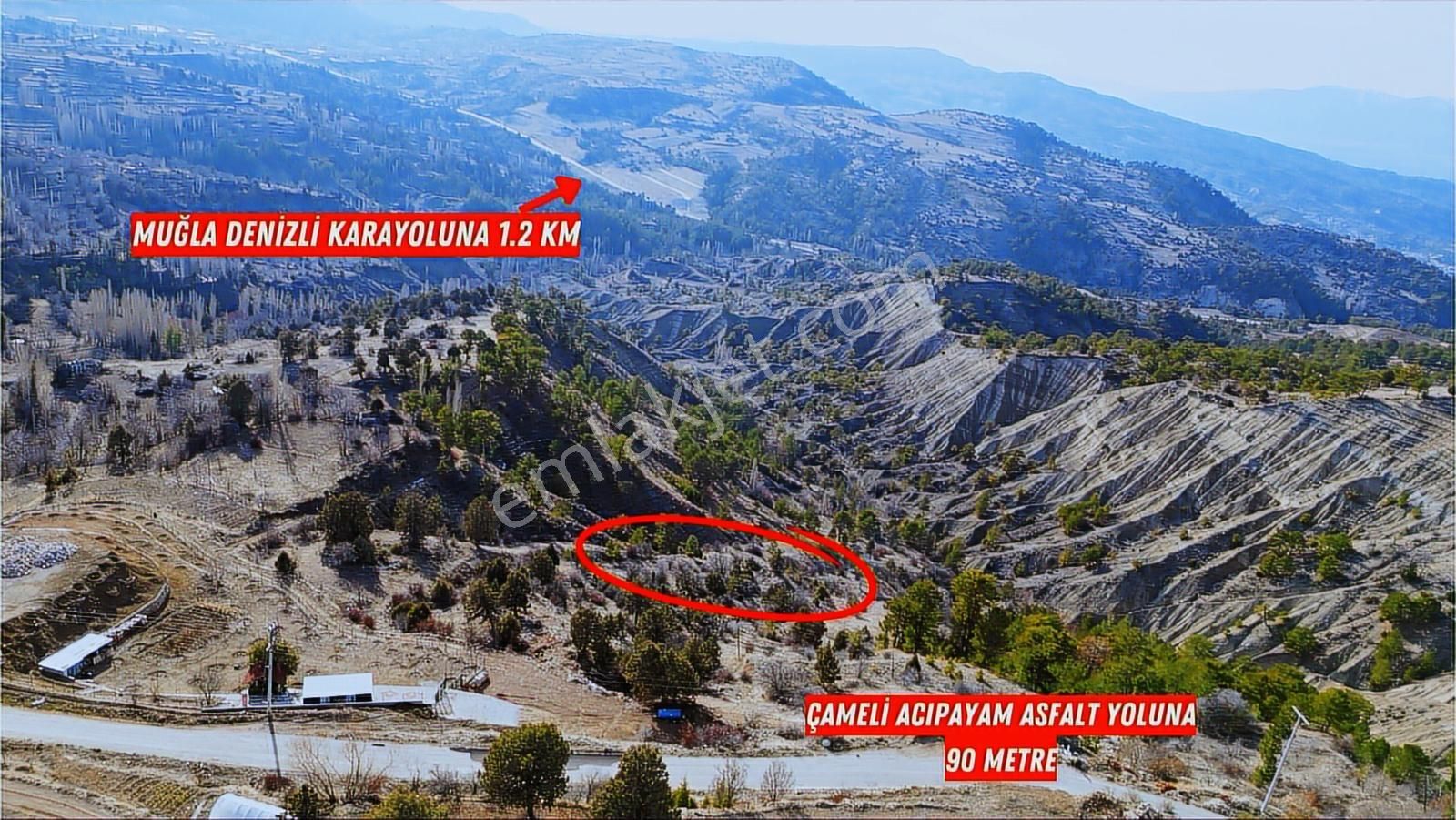 Fethiye'ye 63 Km Uzaklıkta Köy Yerleşim Sınırında 990 M2 Tarla - Görsel 7