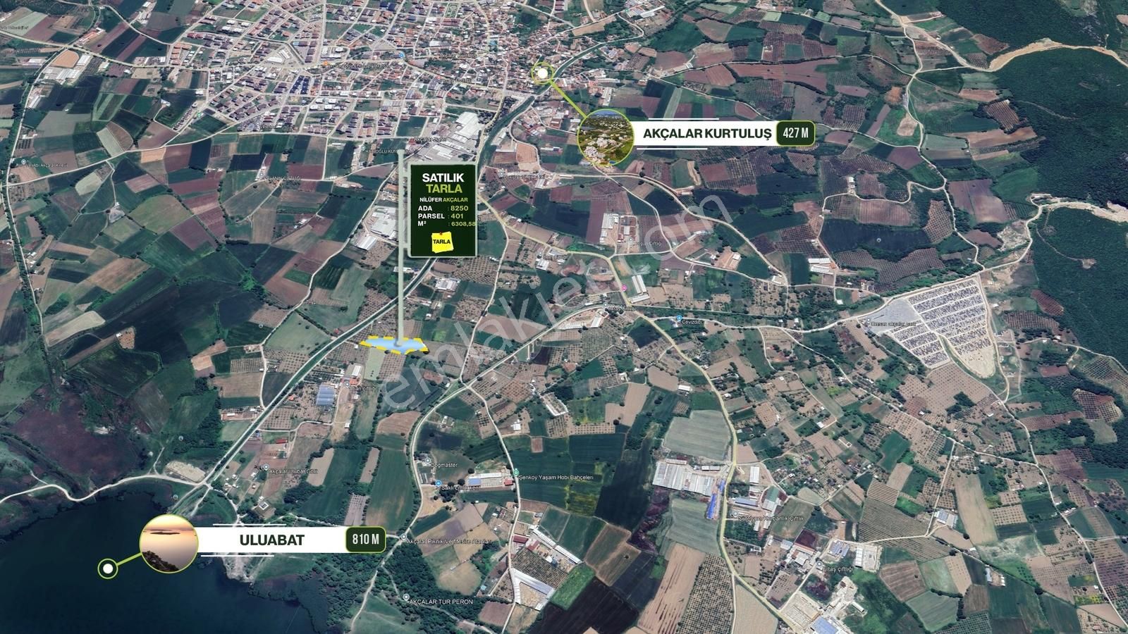 Expert'ten Nilüfer Akçalarda Satılık 3.154 M² Tarla - Görsel 4