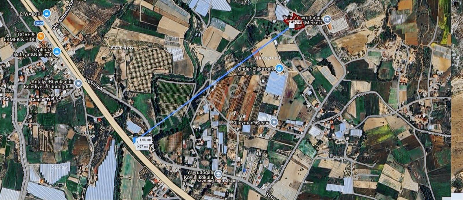 Manavgat Yavrudoğan Mahallesi Satılık Tek Tapu 4600 M2 Tarla - Görsel 3