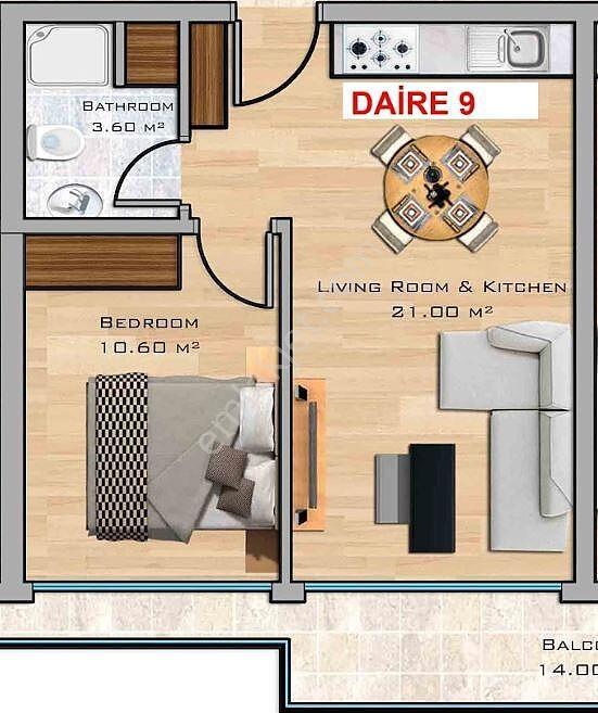 Girne Doğanköy'de Masrafsız Ve Eşyalı Satılık Daire | Tekce - Görsel 2