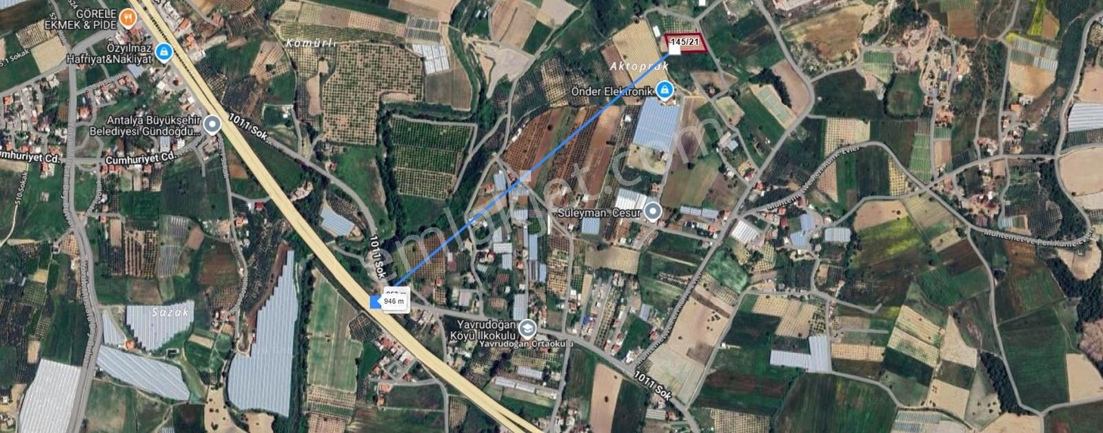Manavgat Yavrudoğan Mahallesi Satılık Tek Tapu 3500 M2 Tarla - Görsel 6