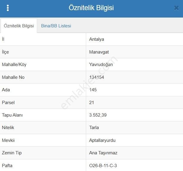 Manavgat Yavrudoğan Mahallesi Satılık Tek Tapu 3500 M2 Tarla - Görsel 7