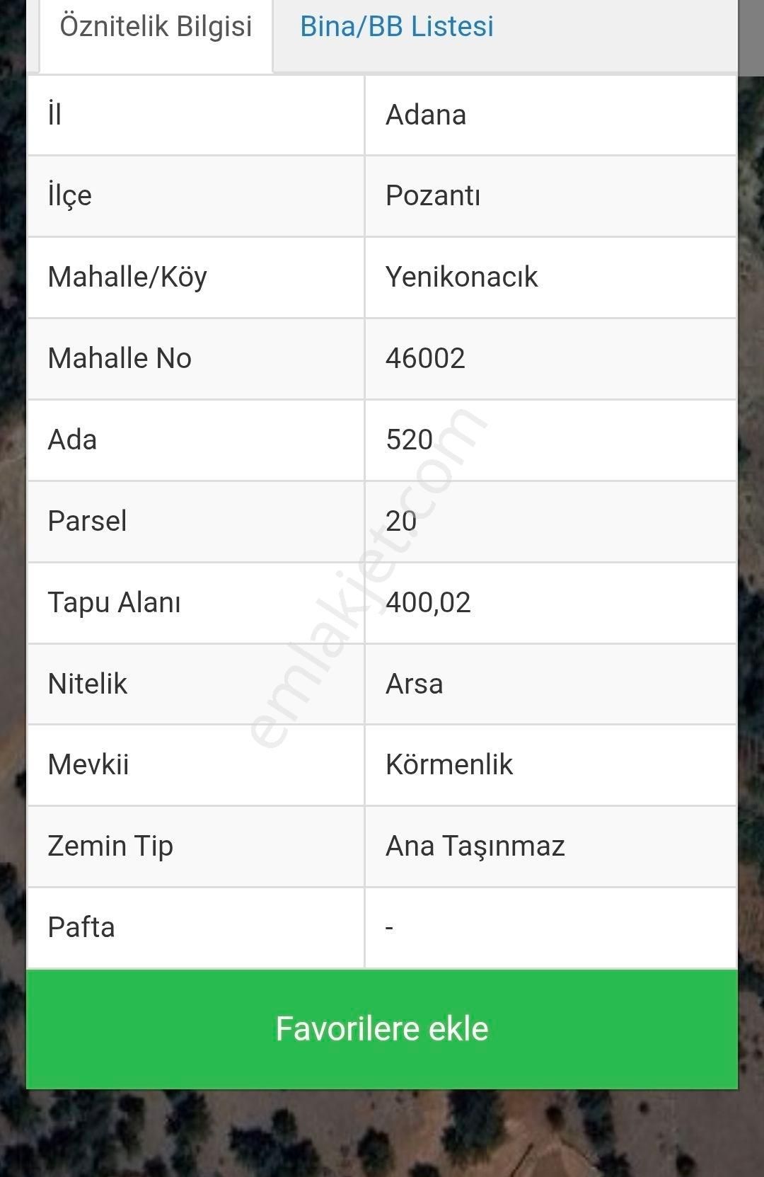 Pozantı Yenikonacık'ta 400 M2 Satılık Köşe Par - Görsel 2