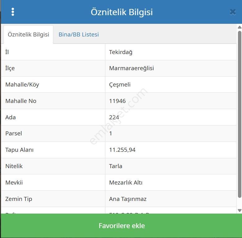 Tekirdağ Marmaraereğlisi Çeşmelide 224,1 Hisseli Tapularımız - Görsel 2