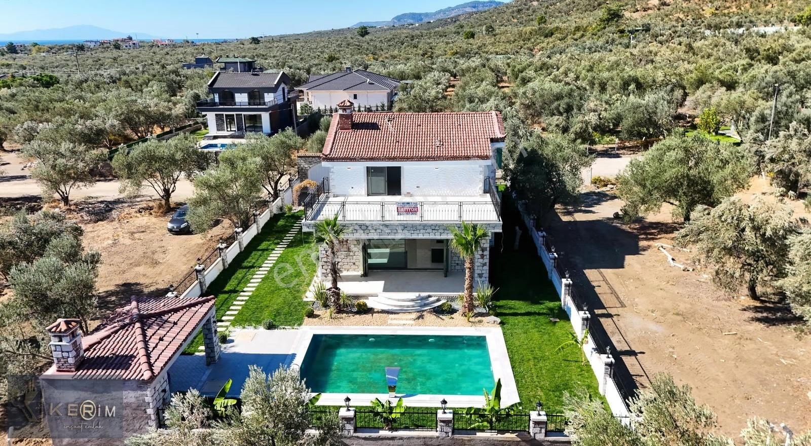 ▀kerim'den Altınoluk 4+1 Satılık Alaçatı Müstakil, Havuzlu Villa - Görsel 10