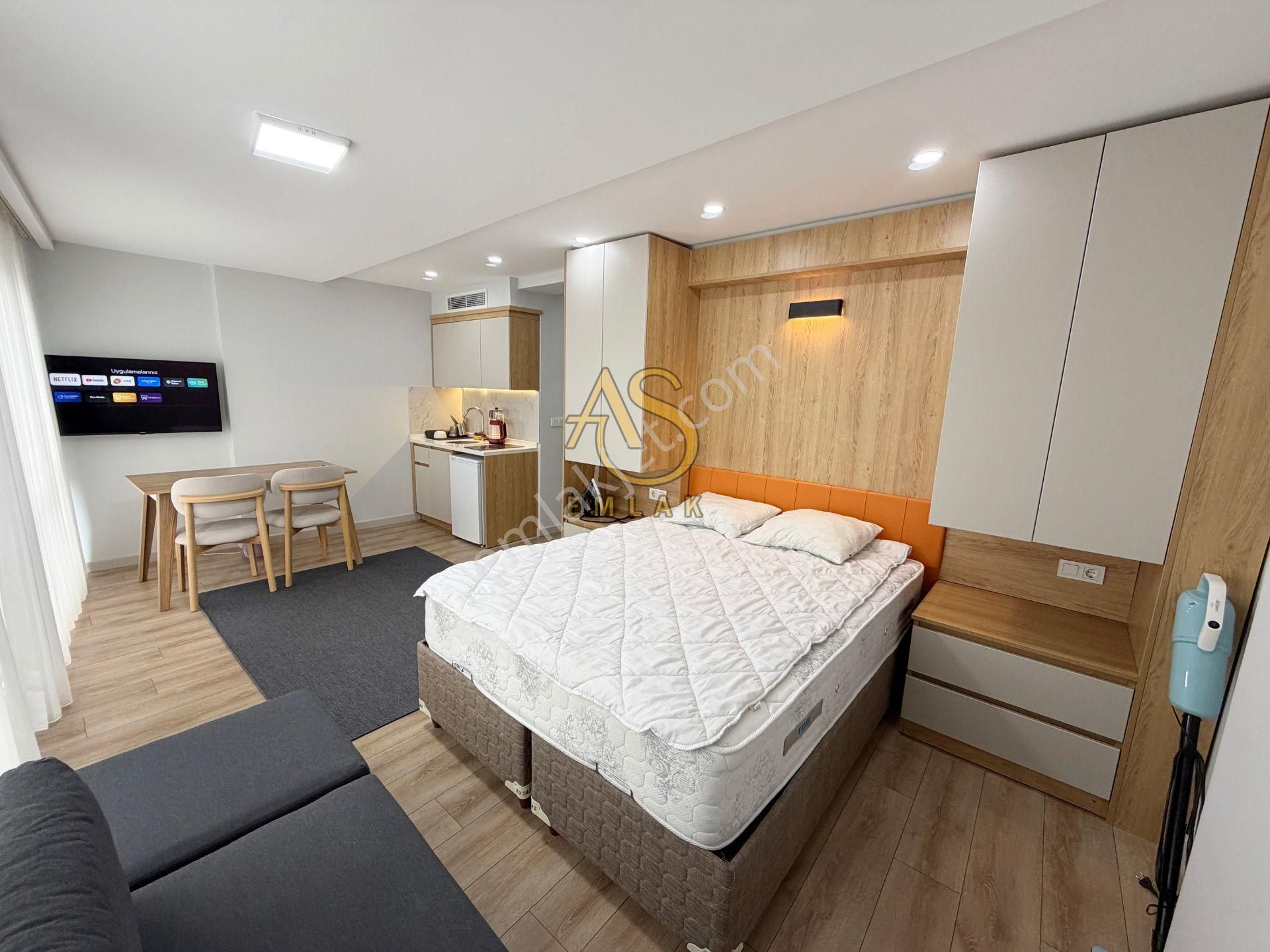 As Emlak'tan 1+0 Tam Merkezde Full Eşyalı Yeni Binada Lüx Stüdyo