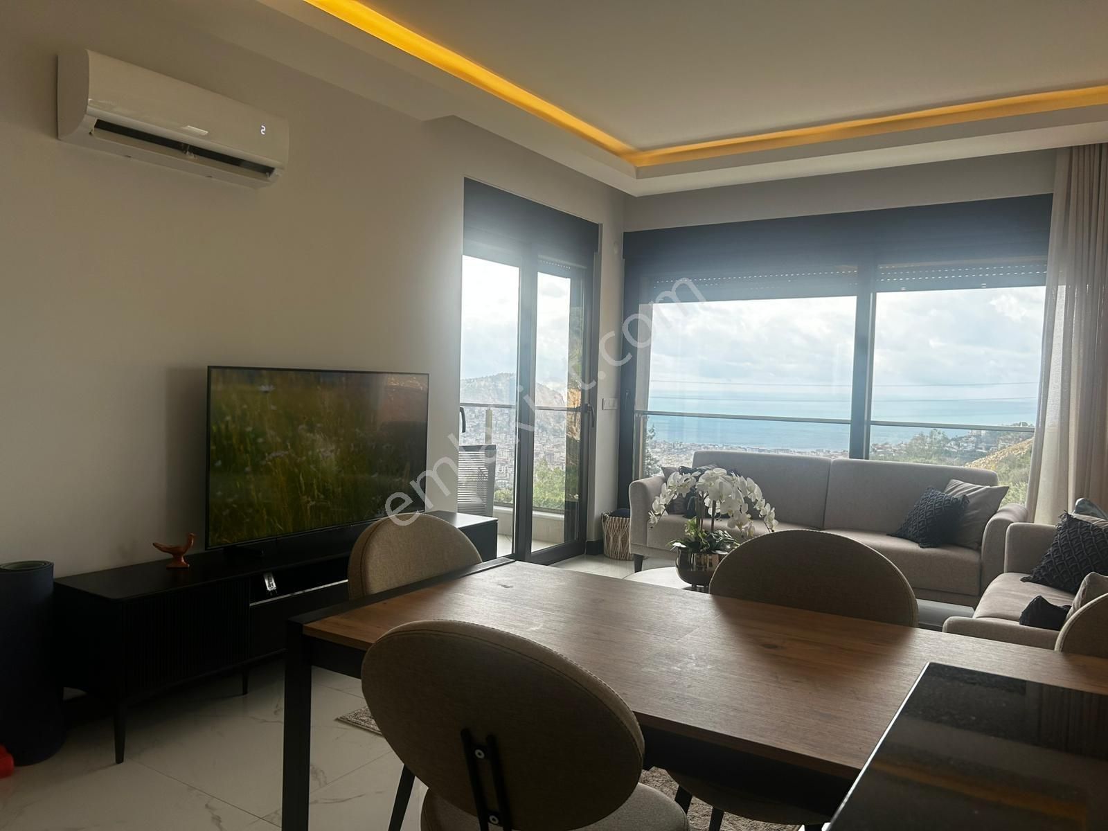Satılık 1+1 Eşyalı Daire Deniz Manzaralı Cıty Renata - Görsel 19