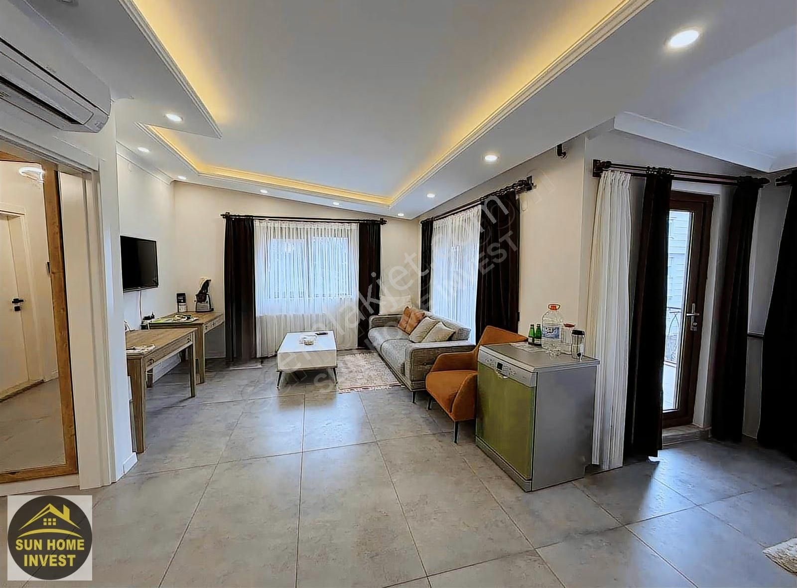 Denize 300m Eşyalı Doğal Gazlı Satılık 1+1 Daire - Görsel 11