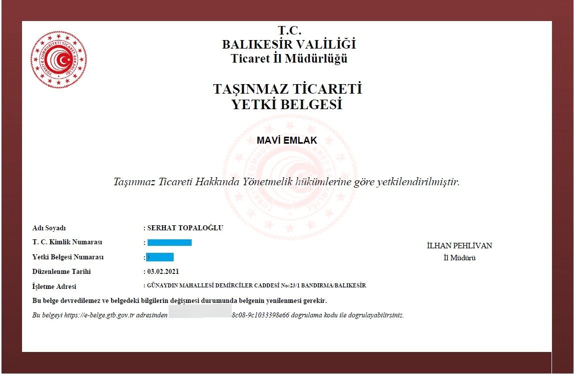 Bandırma Mavi Emlaktan İsmet İnönü Caddesinde 2+1 Satılık Daire