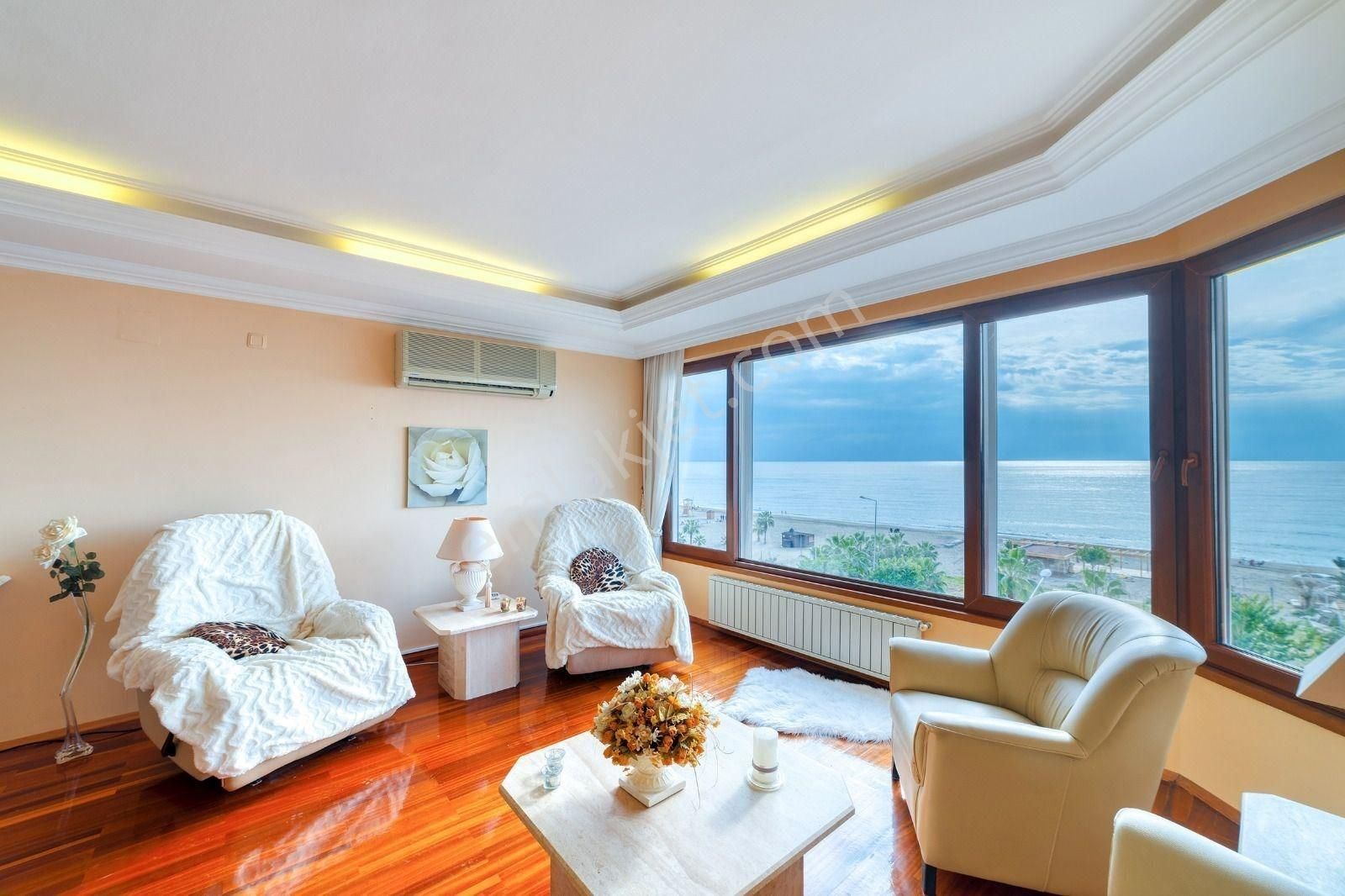 Alanya Oba'da Denize Sıfır Muhteşem Deniz Ve Kale Manzaralı Daire - Görsel 6