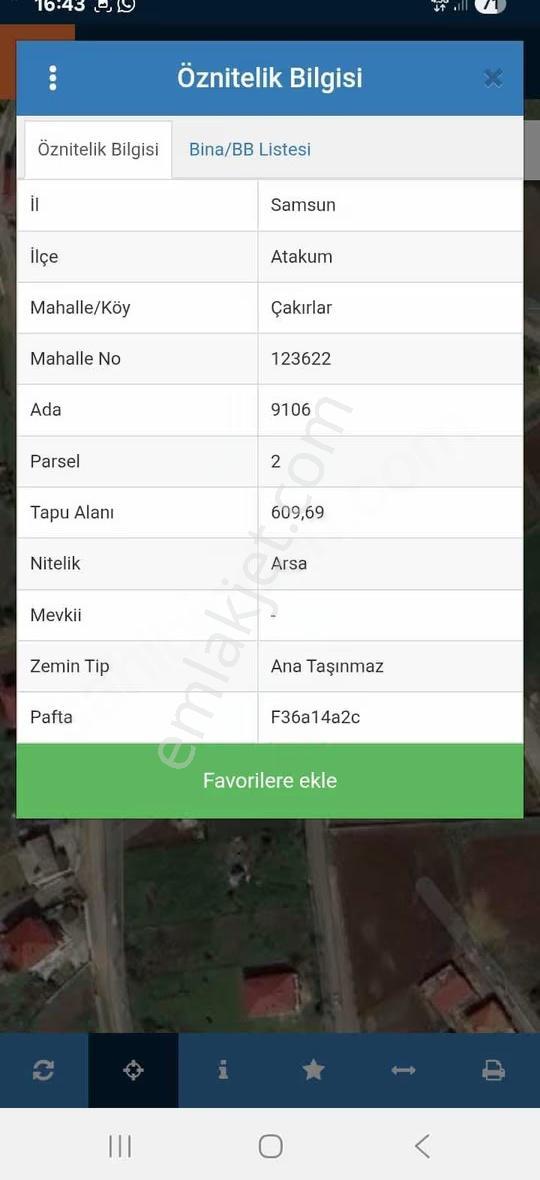 Atakum Çakırlar'da Villalar Bolgesinde 610m2 Satılık Arsa - Görsel 14