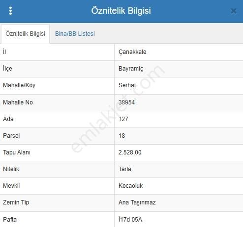 Eu Gayrimenkul'den Çanakkale Bayramiç'te Satılık Kiraz Bahçesi - Görsel 2